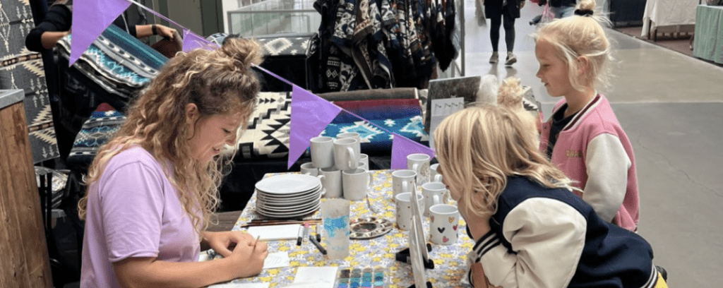 Kinderfeestje live portretten schilderen illustreren